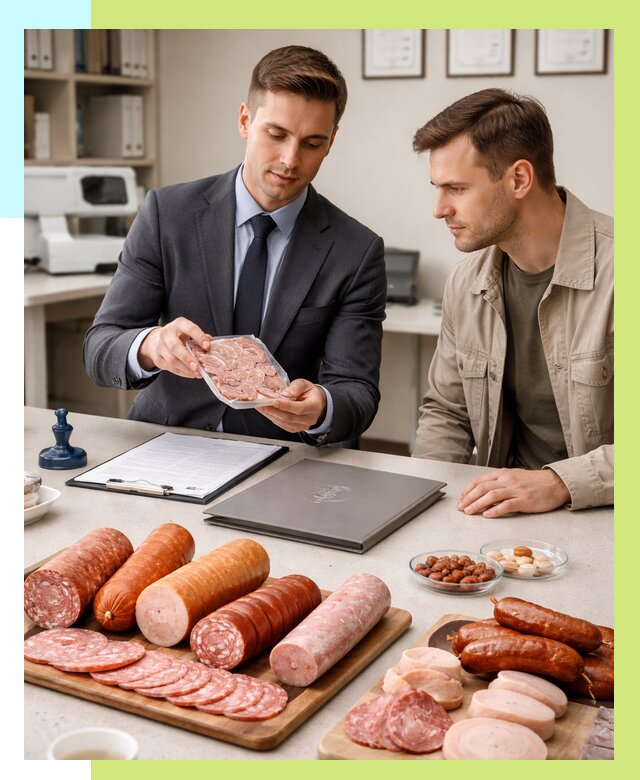 Сертификация колбасных изделий в Клине от 7684 р. | Алешин-Кли