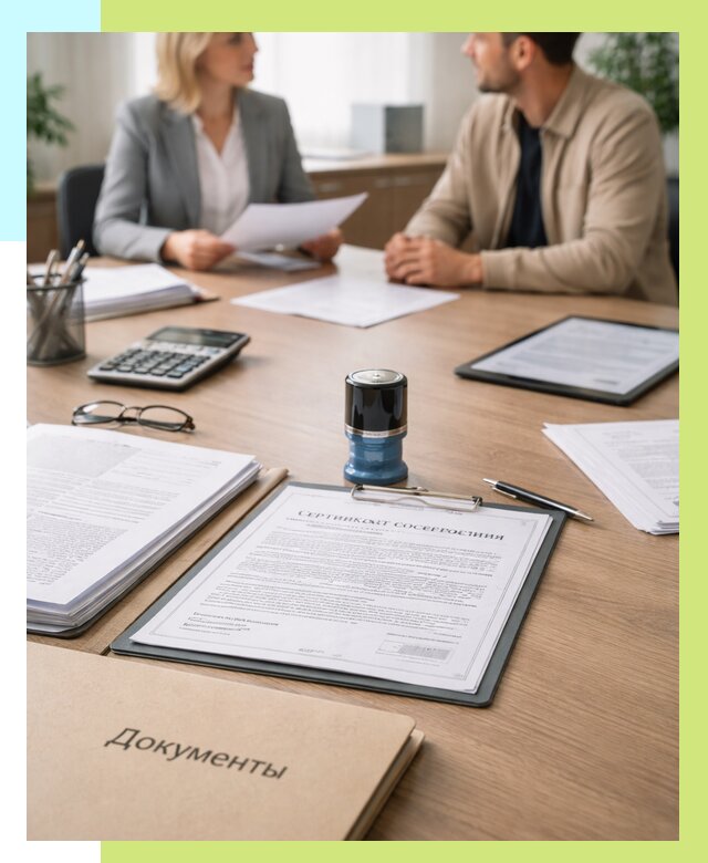 Сертификат соответствия на продукцию в Клине от 15368 р.|Алешин-Кли