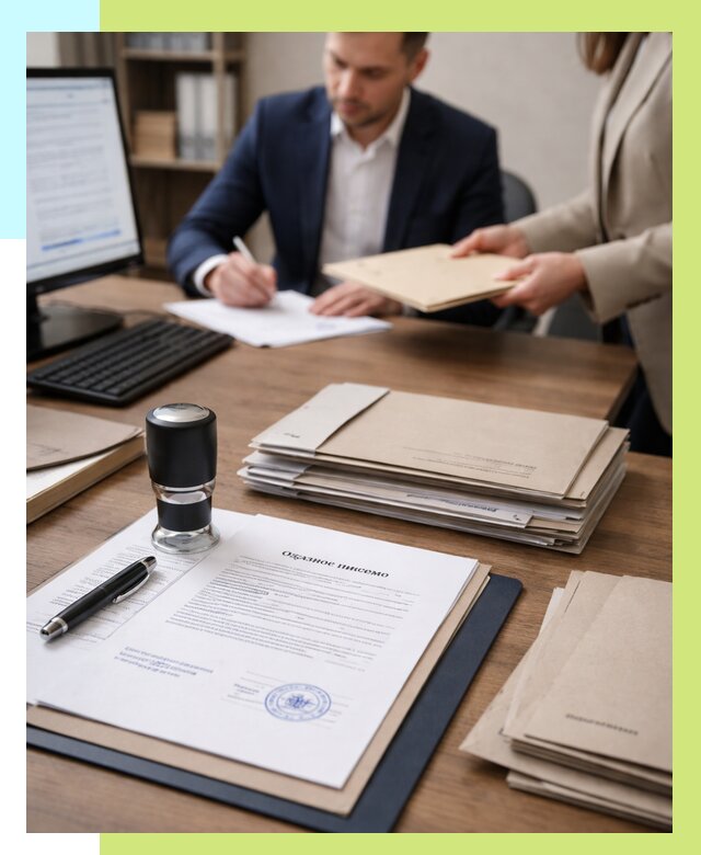 Отказное письмо для таможни в Клине от 3074 р, Алешин-Кли