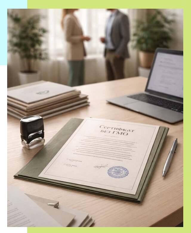 Сертификат без ГМО в Клине от 7684 р. оформить срочно Алешин-Кли