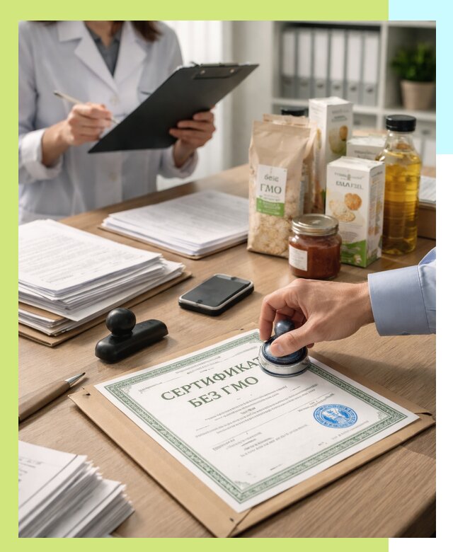 Получение сертификата Без ГМО для продукции в Клине