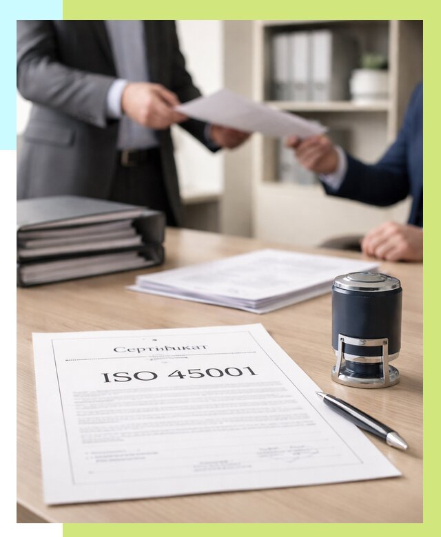 Сертификат ISO 45001 в Клине под ключ от 46103 р. | Алешин-Кли